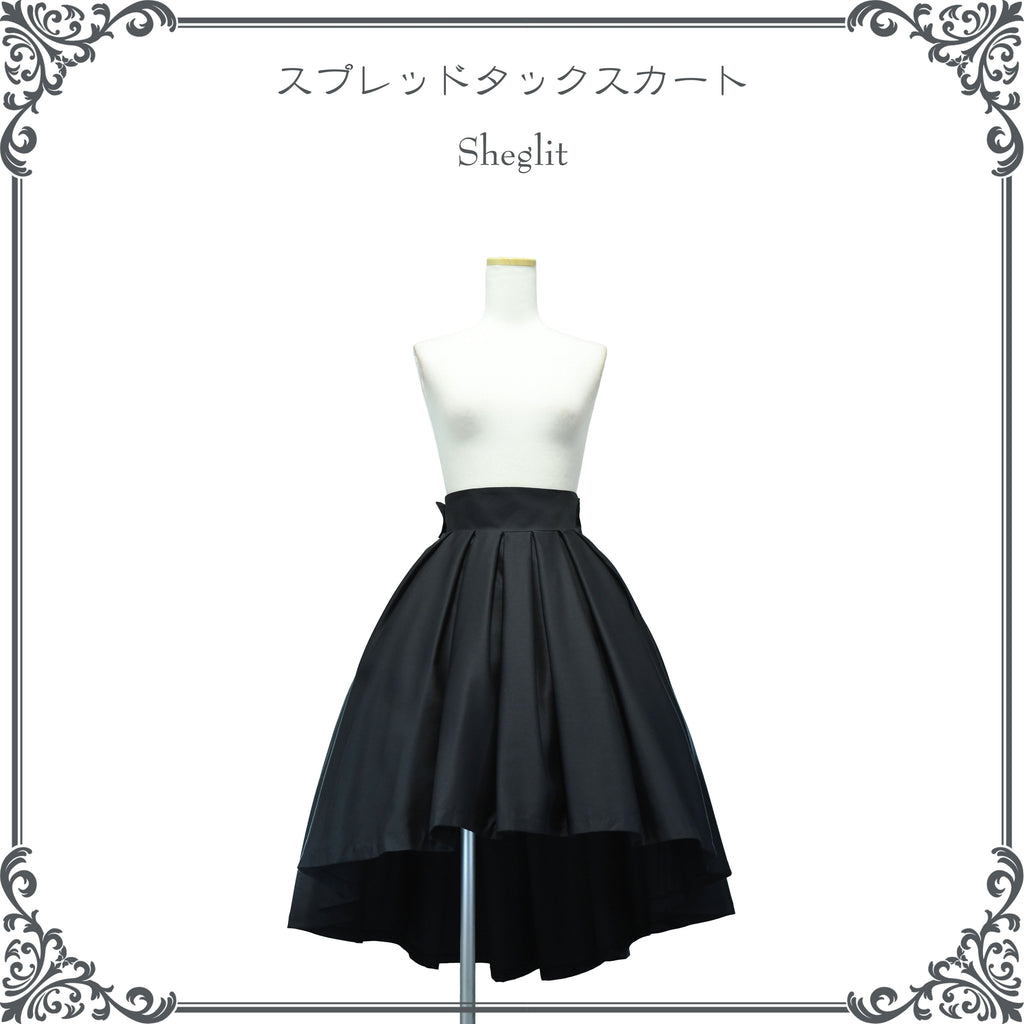 スプレッドタックスカート | Sheglit | ロリータ ゴスロリ ゴシック  