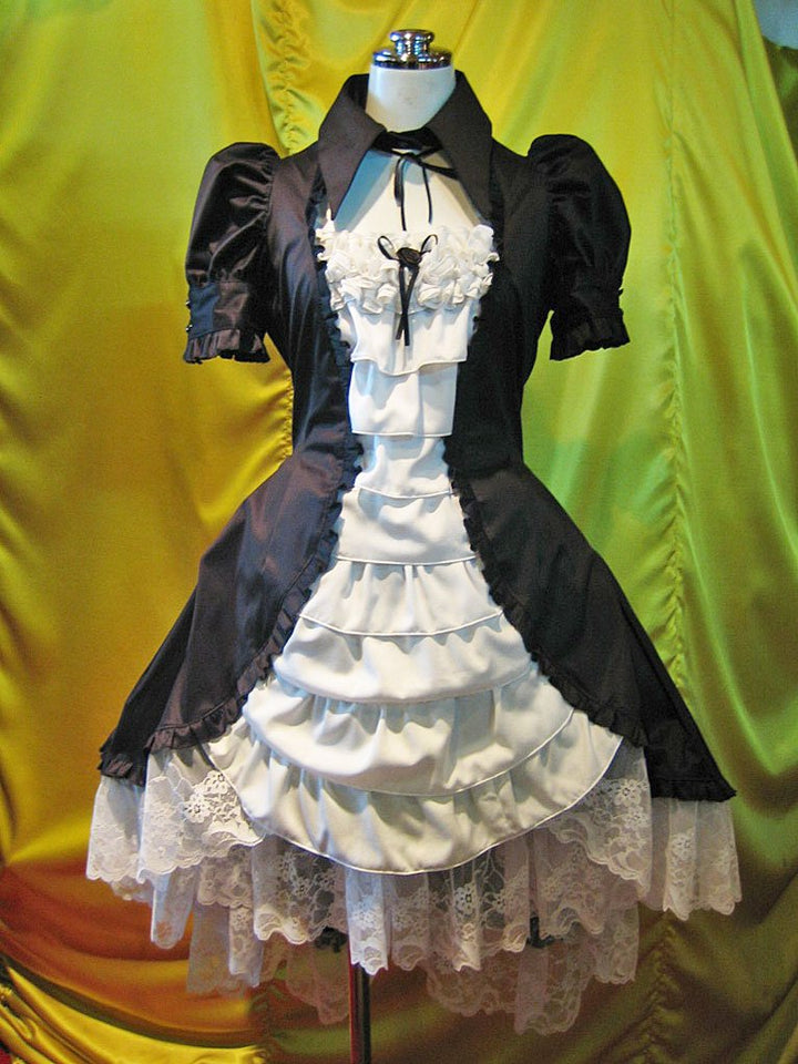 marble 別襟、姫袖つきワンピース　ピンク　新品 別衿・姫袖付きドレスワンピース (L~LLサイズ) | MARBLE