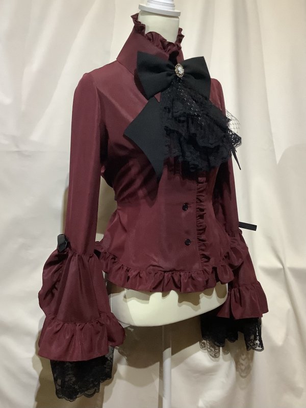 別タイ付きクラシカルデコレーションブラウス（カラー） | MARBLE