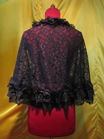 ボリュームレースフリル夏ケープ | MARBLE | ロリータ ゴスロリ