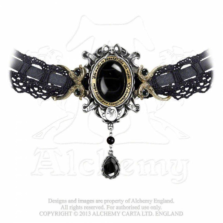 P640 Pewter Pendant: She Walks In Beauty | Alchemy Gothic 