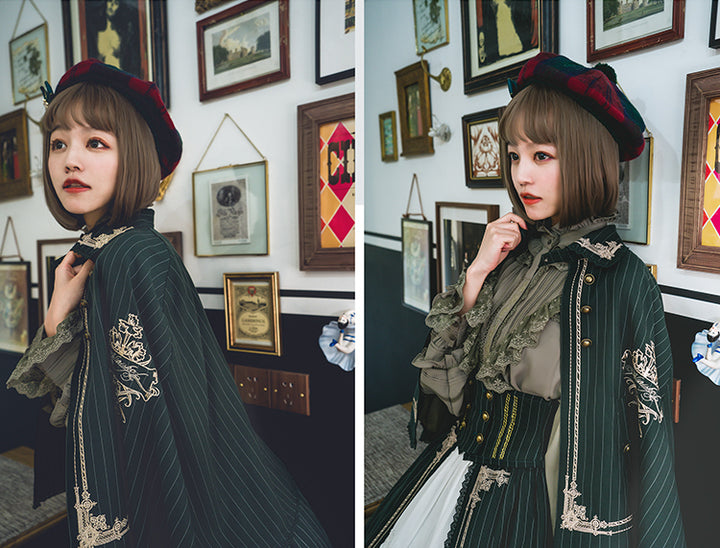 Unfinished 刺繍ケープ | Surfacespell | ロリータ ゴスロリ ゴシック