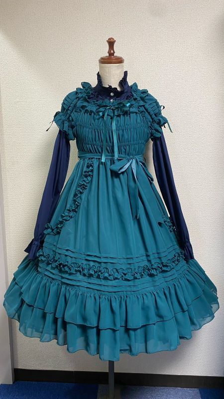 Physical Drop スタンドカラーフリルブラウス ロリィタ スタンドカラーフリルブラウス【からみ生地】 | PhysicalDrop