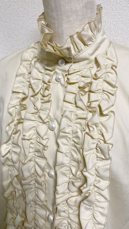 スタンドカラーフリルブラウス【生成】 | PhysicalDrop | ロリータ