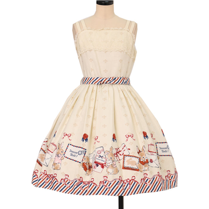 Rabbit Letter Just Waist JSK | Innocent World | Wunderwelt