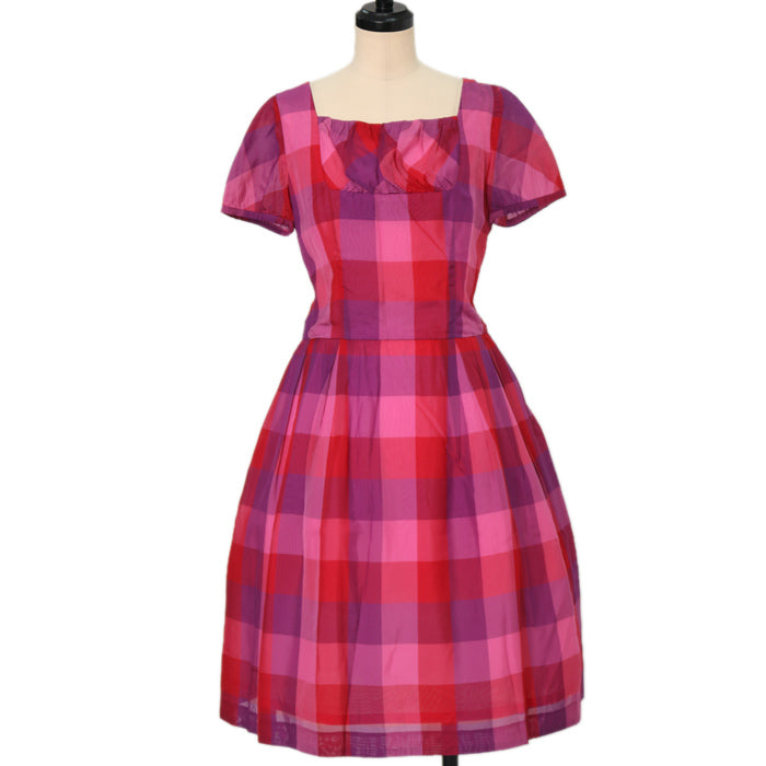 USED】ブロックチェックワンピース | Jane Marple Wunderwelt USED】ブロックチェックワンピース | Jane Marple Wunderwelt