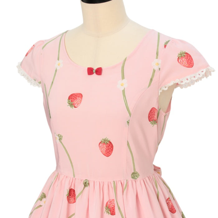 シャーリーテンプル　ストロベリーワンピース　160 ♡New Arrival News♡ストロベリードットプリントシリーズ発売の