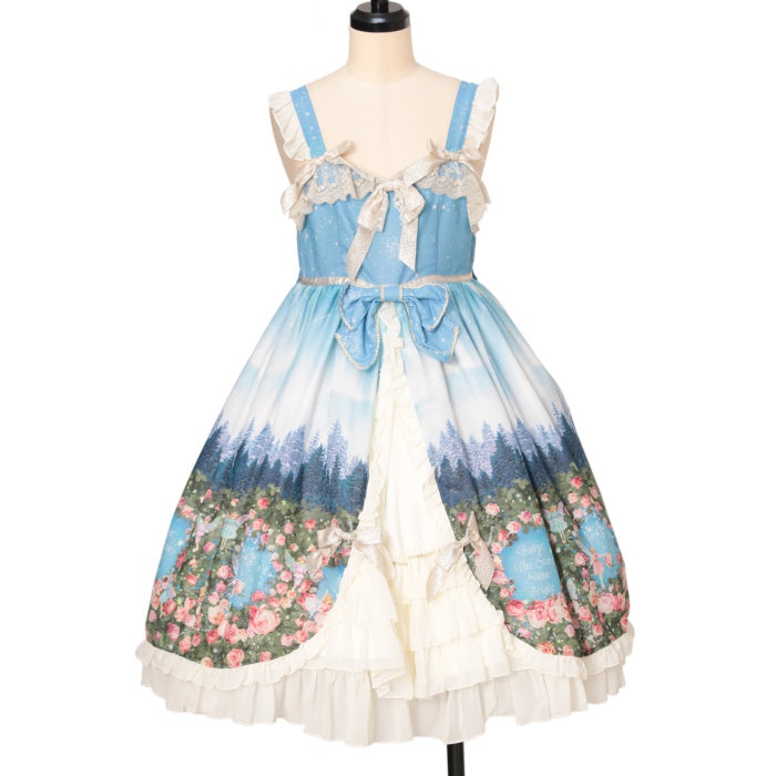 USED】月夜の森の AURORA Soir?e 柄プリンセスジャンパースカート