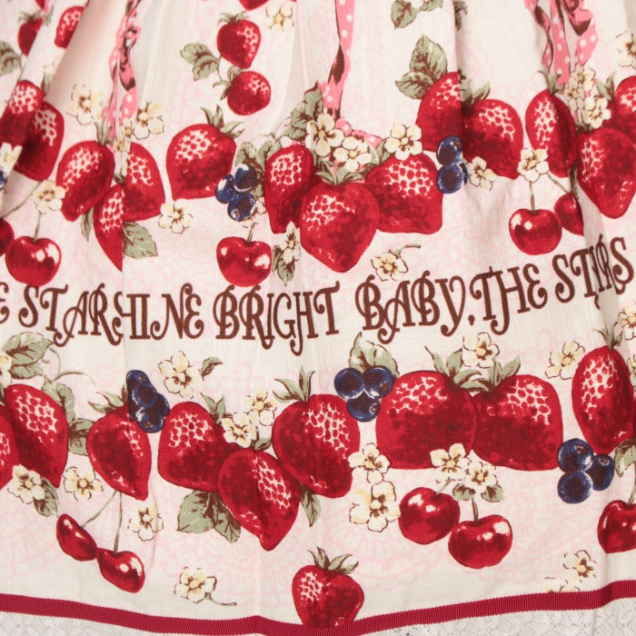 USED】Strawberry's Heart Drops柄ジャンパースカートⅠ | BABY