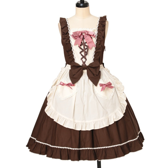 BABYショコラストライプジャンパースカート Chocolat Stripe JSK by Baby, the Stars Shine Bright