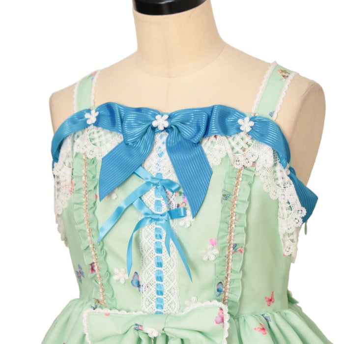 USED】Fairy tale Herbarium～永遠を閉じ込めて～柄リボンジャンパー