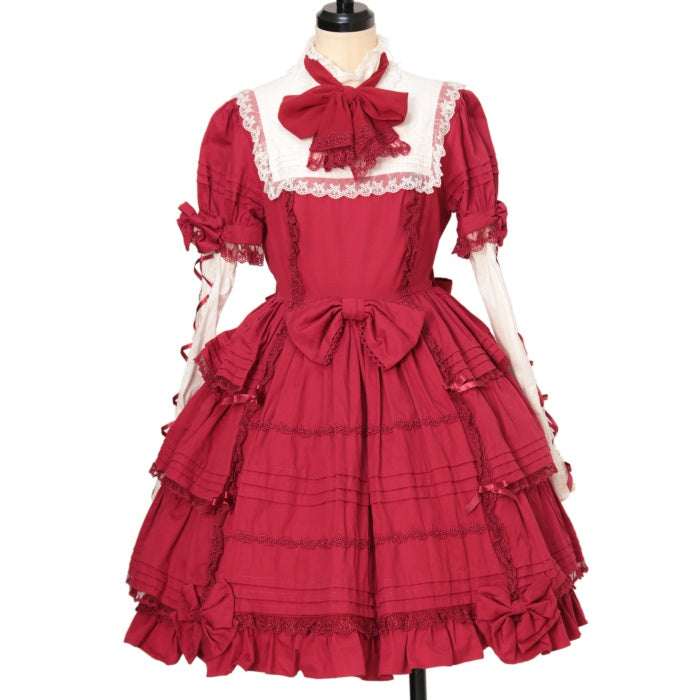 y*.様 旧タグ Angelic Pretty シフォンボウタイ立ち襟 ワンピー USED】シフォンボウタイ立ち襟ワンピース | Angelic Pretty Wunderwelt