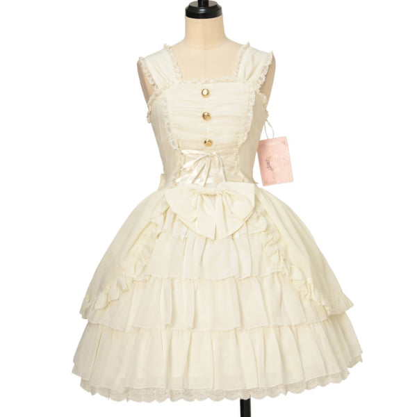 USED】シフォンフリルジャンパースカート | metamorphose