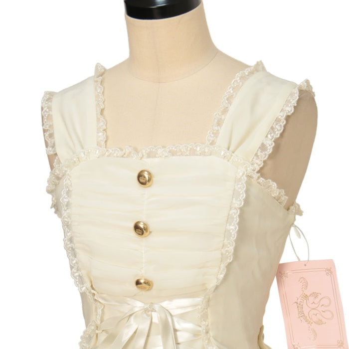 USED】シフォンフリルジャンパースカート | metamorphose