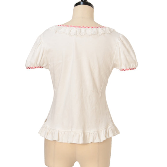 USED】Lovelyギンガムリボンカットソー | Angelic Pretty Wunderwelt