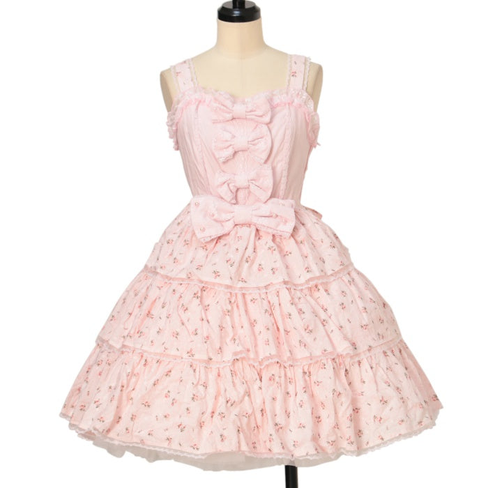 USED】プチローズ3段フリルジャンパースカート | Angelic Pretty  