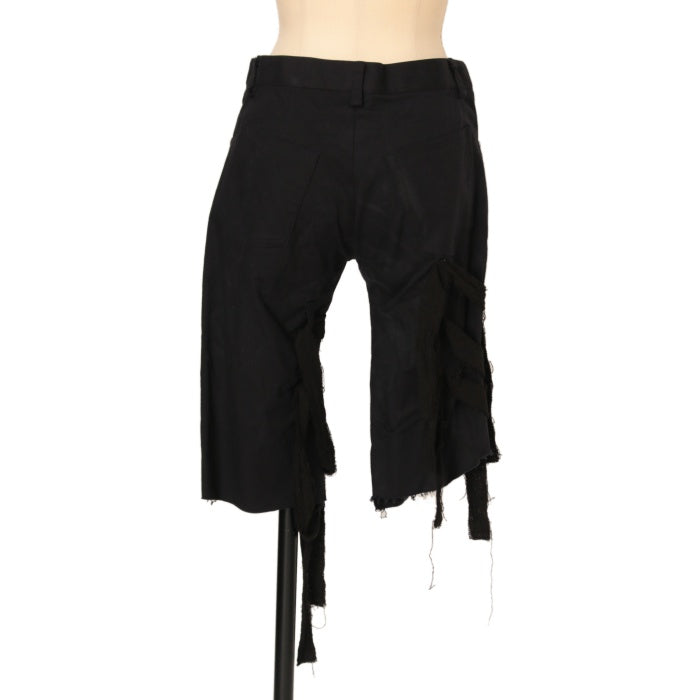 PEACE NOW ブラックショートパンツ Mサイズ USED】【PEACE NOW/Mサイズ】イレギュラーヘムショートパンツ