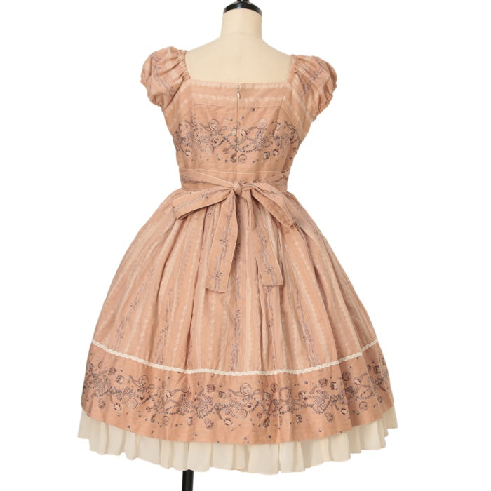 USED】ジュエルリボンパフスリーブドレス | Victorian Maiden