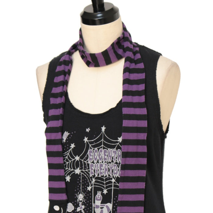 USED】【PEACE NOWMサイズ】ストール付プリントタンクトップ | BLACK