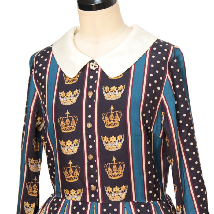 USED】『Crown Stripe』袖付ワンピース | Leur Getter Wunderwelt