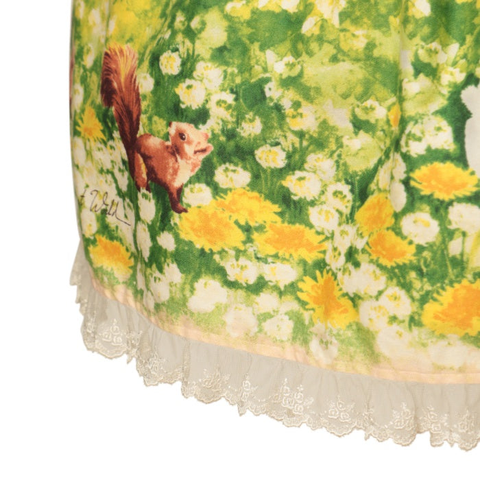 新品■送料無料■ イノセントワールド■土田穣コラボうさぎとりす柄スカート希少レア 新品□送料無料□ イノセントワールド□土田穣コラボうさぎと