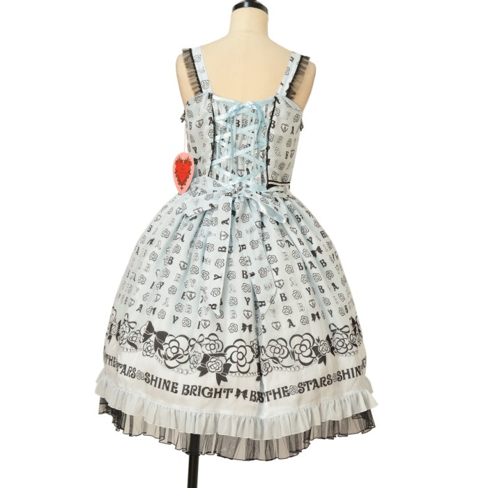 USED】Petite Chérie Camélia Coffret柄リボンジャンパースカート