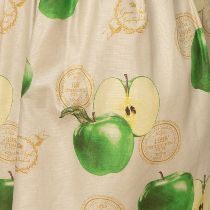 USED】Apple Stamp ノースリーブワンピース | Emily Temple cute