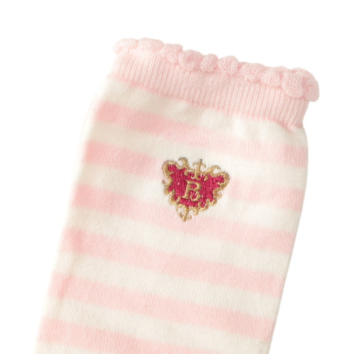 USED】【22-24cm】プリンセスドロップ刺繍ボーダーオーバー