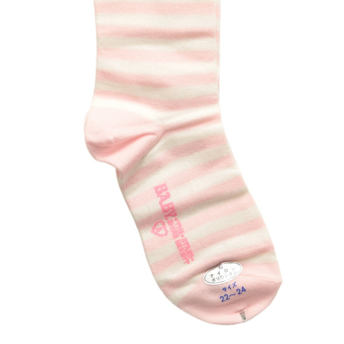 USED】【22-24cm】プリンセスドロップ刺繍ボーダーオーバー