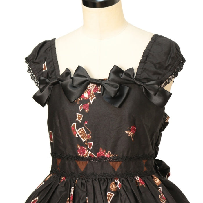 USED】ワンダーラビットのマジカルトランプティーパーティ柄ジャンパー