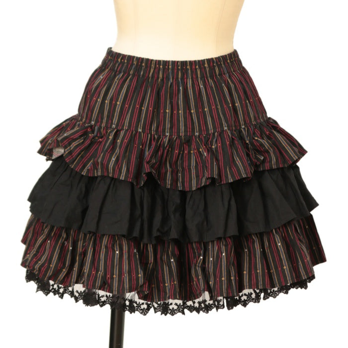 USED】ストライプフリルしっぽスカート | PUTUMAYO | ロリータ