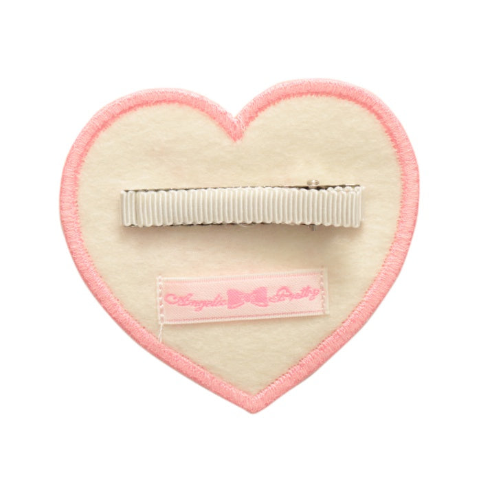 USED】Love Heartラメクリップ（ホワイト×ピンク） | Angelic Pretty