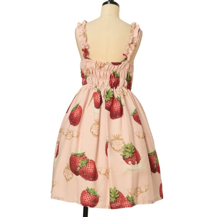 USED】Creamy Strawberry ノースリーブワンピース | Emily Temple cute