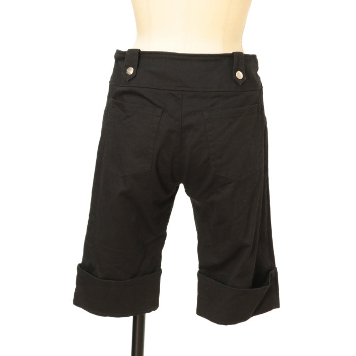 PEACE NOW ブラックショートパンツ Mサイズ USED】【PEACE NOW/Mサイズ】変形ポケットハーフパンツ | BLACK