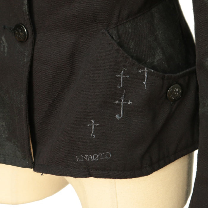 USED】Blood クロス刺繍ジャケット | h.NAOTO Wunderwelt Online Shop