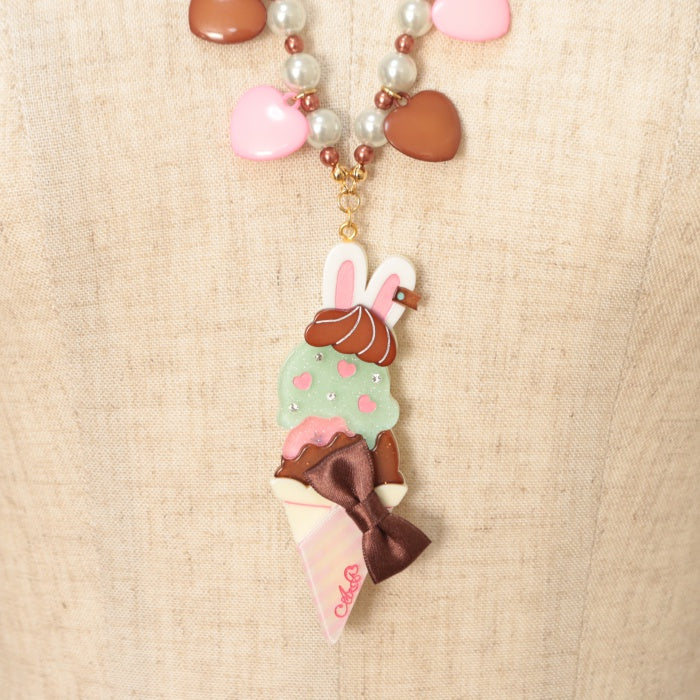AngelicPretty Ice cream parlor ネックレス＆リング Ice Cream Parlor Necklace by Angelic Pretty