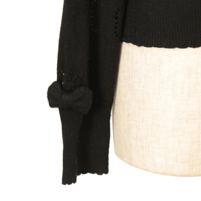 Angelic Pretty　ゆらゆらリボン刺繍ニットカーディガン USED】【Mサイズ】ゆらゆらリボン刺繍ニットカーディガン