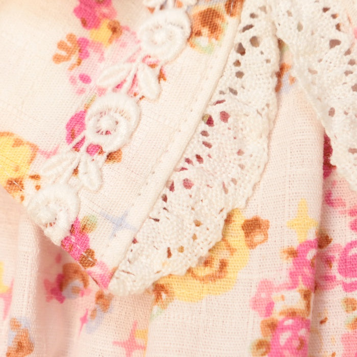 USED】ちびねこブーケ柄リボンいっぱい ジャンパースカート | BABY