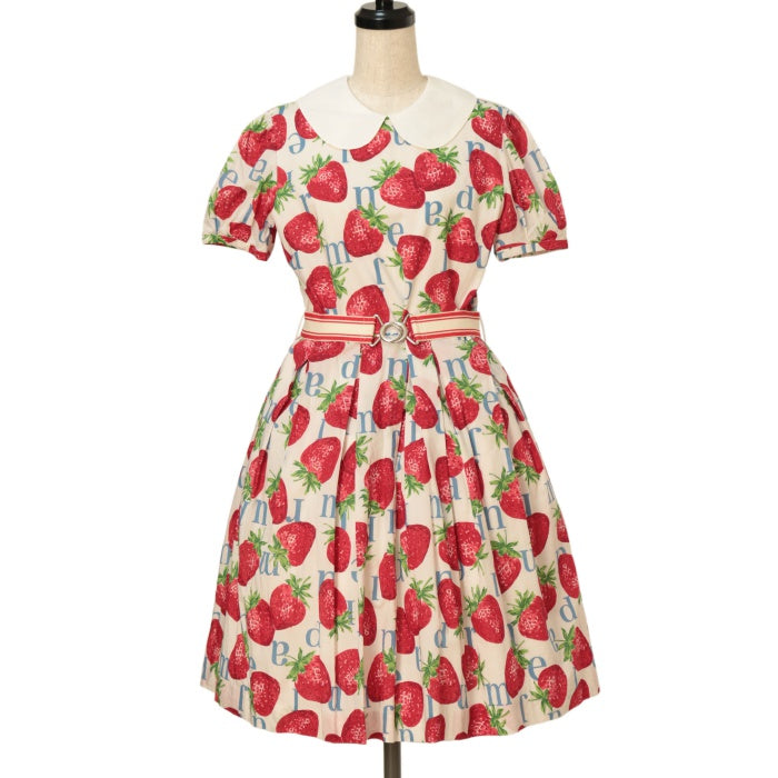 USED】【Mサイズ】Strawberry Meets Logoのワンピース | Jane
