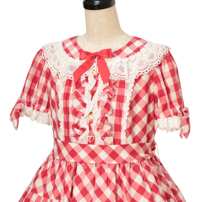 USED】メルヘンチェックワンピース(ギンガム) | Angelic Pretty