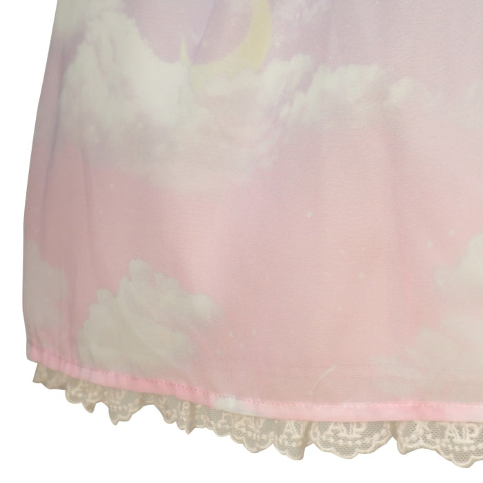 USED】Misty Sky Brilliant ColorワンピースSet（グレー×ピンク