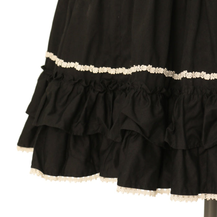 USED】【Lサイズ】スクエアヨークティアードワンピース | Innocent