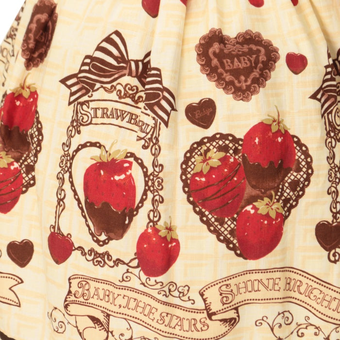 USED】Strawberry Loves Chocolate柄ジャンパースカートⅢ＆カフェ