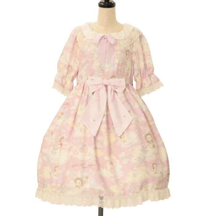ベイビー　BABY くみゃちゃんのキラキラコスメ柄ワンピース　ロリータ　ゴスロリ USED】くみゃちゃんのキラキラコスメ柄ワンピース | BABY, THE STARS