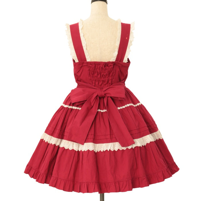 USED】前開きティアードジャンパースカート | Cornet | ロリータ