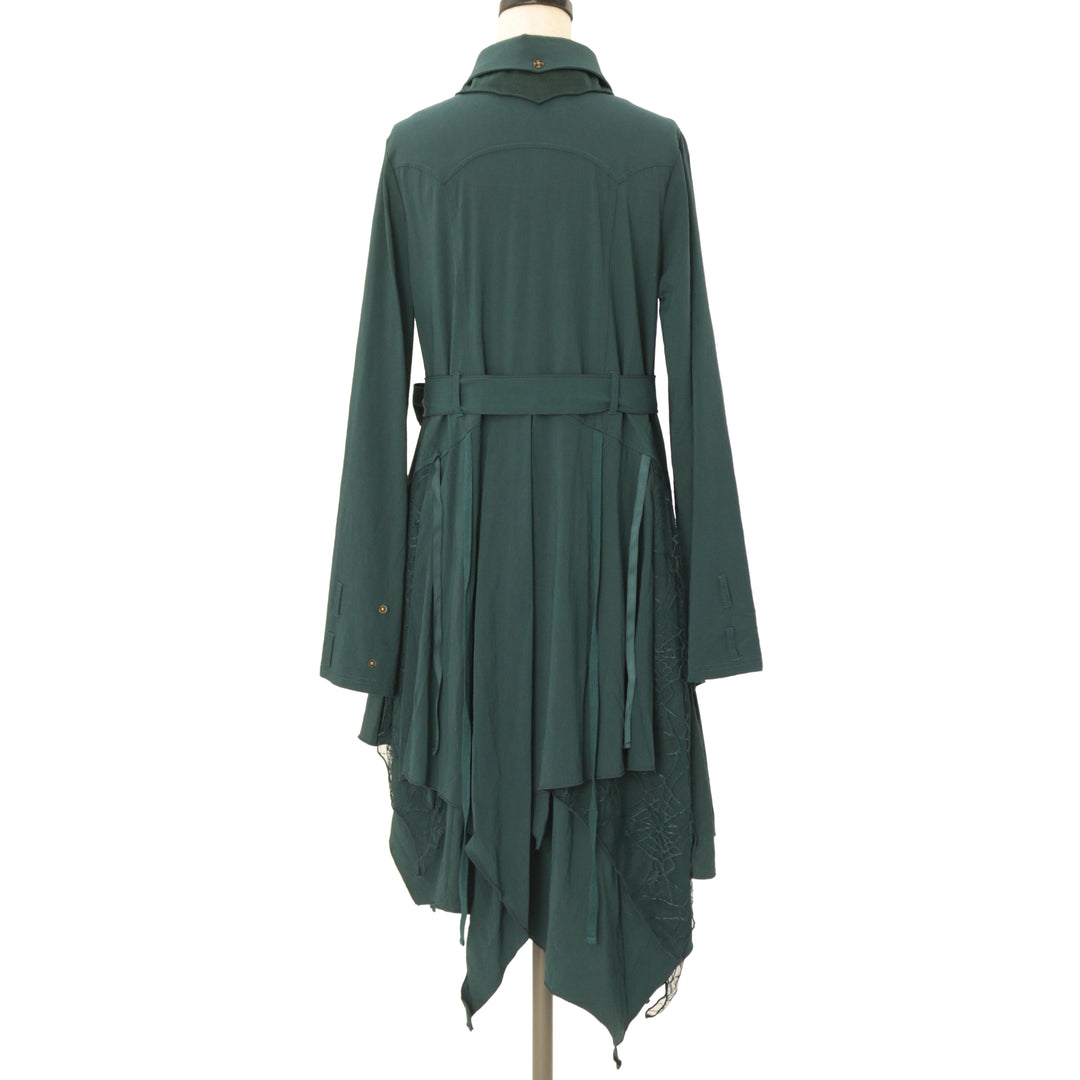 Ozz On Croce 蜘蛛の巣レース　二重襟ブラウスワンピース USED】croce 蜘蛛の巣レース二重襟ブラウスワンピース | Ozz On
