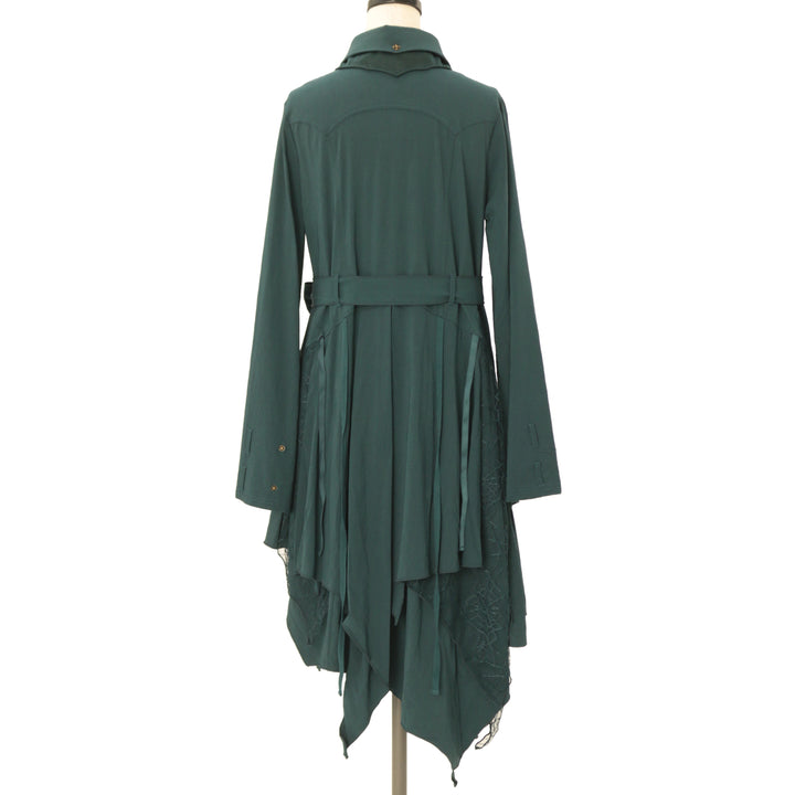 Ozz On Croce 蜘蛛の巣レース　二重襟ブラウスワンピース USED】croce 蜘蛛の巣レース二重襟ブラウスワンピース | Ozz On