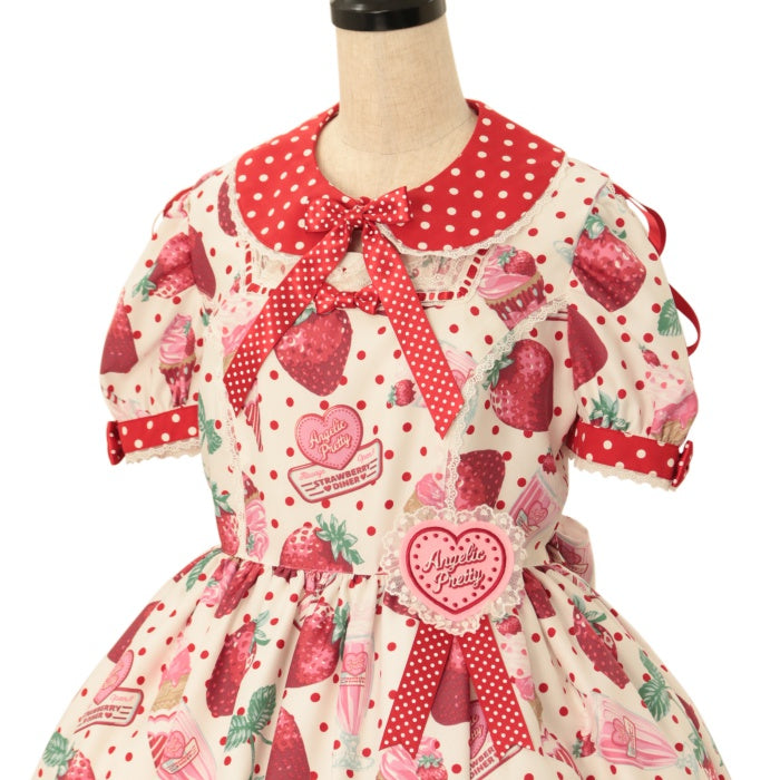 ワンピース angelic pretty fresh strawberry diner USED】Fresh Strawberry Diner ワンピース | Angelic Pretty