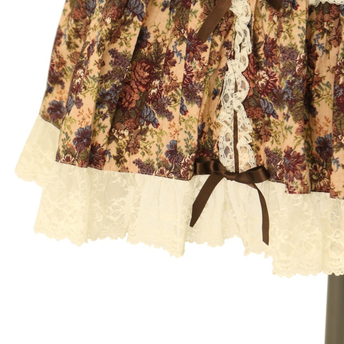 メタモルフォーゼ Candyシャーリングリボンジャンパースカート　プラスサイズ プラスサイズ】シャーリングティアードジャンパースカート