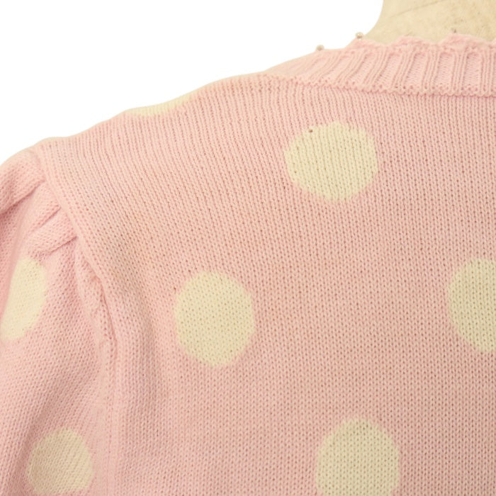 USED】宝石リボンドットニットカーディガン | Angelic Pretty